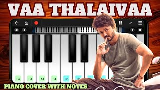 VARISU Vaa Thalaivaa | Piano Notes | Thalapathy Vijay | S S Thaman