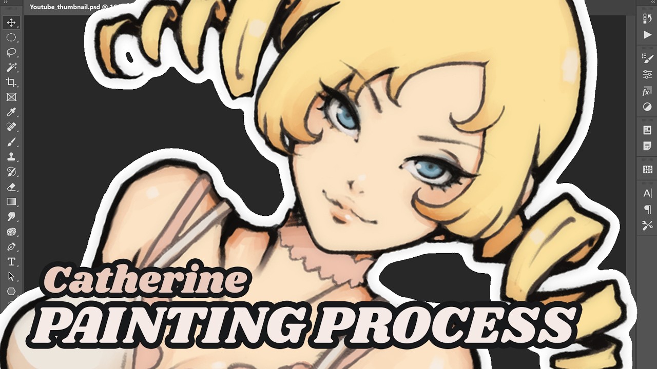 How I painted Catherine! [ATLUS Speedpaint]