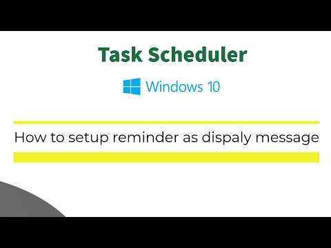 Video: How To Set A Reminder On Your Computer Screen