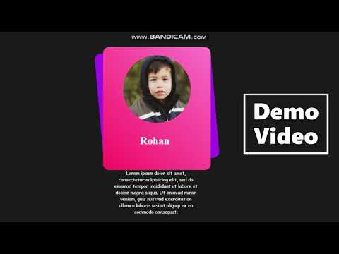Animated Testimonial Card Demo || Coding Status || Smartcode India || Must Watch 😮😮