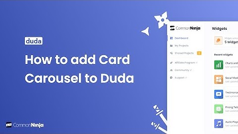 How to add a Card Carousel to Duda