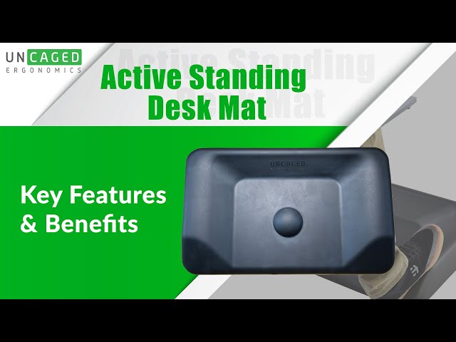 Uncaged Ergonomics Premium Standing Desk Anti-Fatigue Comfort Floor Mat for Office