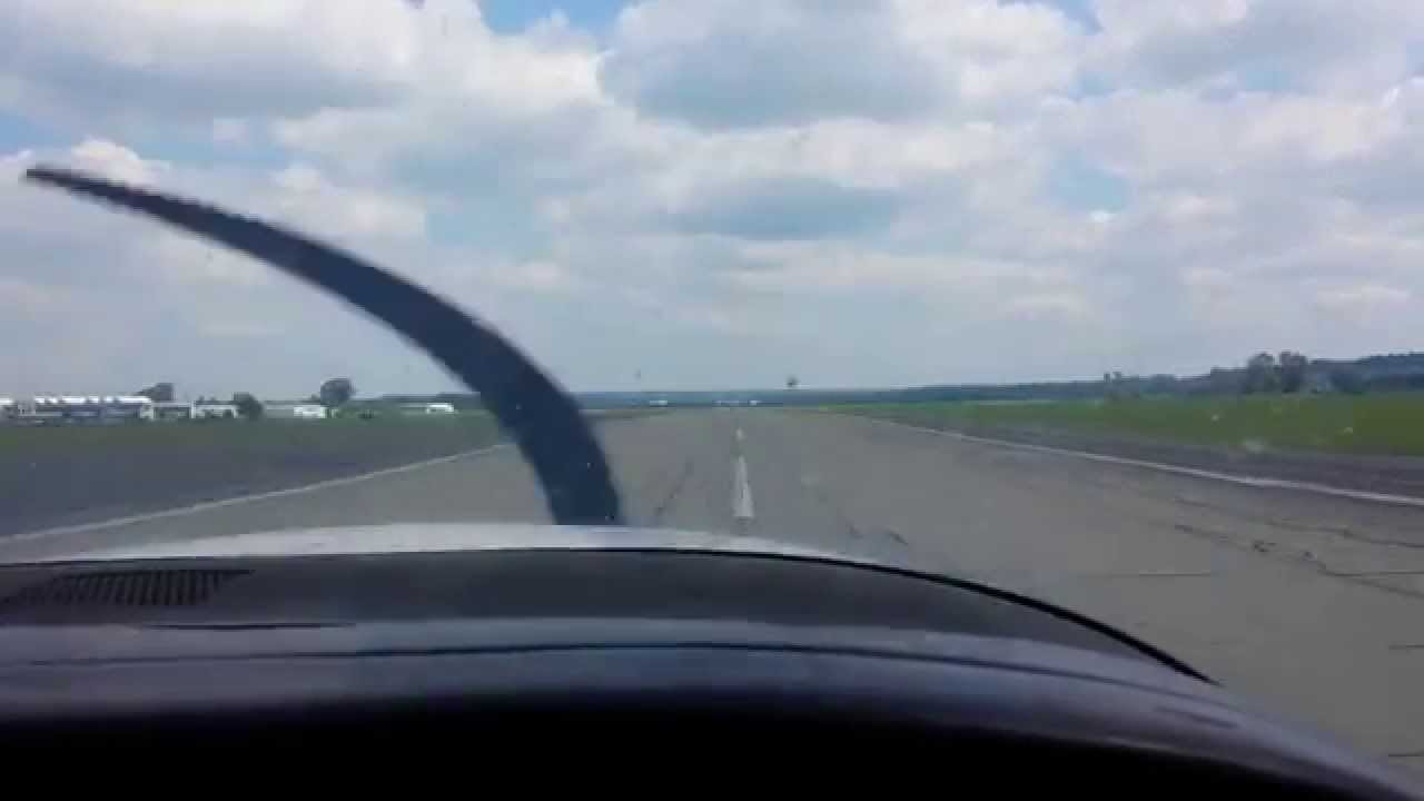 C210 landing Mengen EDTM RWY 08