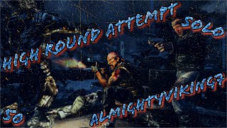 LIVE-Black Ops I-Call of The Dead-Round 50 Attempt!!-(Solo)