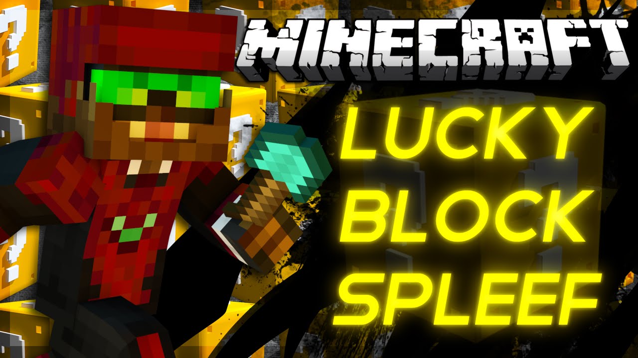 Minecraft Lucky Block Spleef w/ The Pack