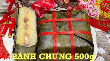 BÁNH CHƯNG chuẩn Bắc 500g gói bằng lá chuối và luộc bằng nồi Instant Pot ngon tuyệt vời.