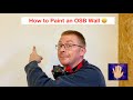 How to Paint an Internal OSB Wall👍