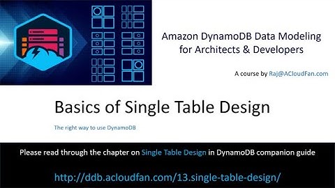 DynamoDB Single Table Design
