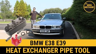 BMW E38 E39 E53 E34 740i m62tu oil cooler heat exchanger pipe removal tool gearbox hose remove tool