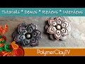 How to make Polymer Clay Buttons the easy way