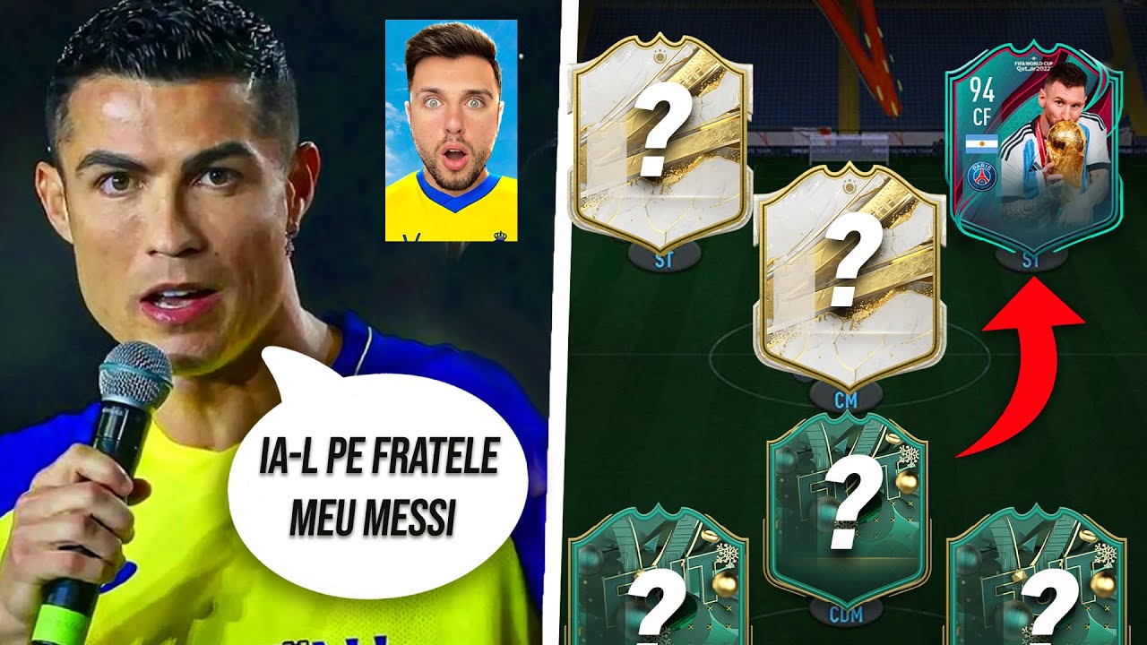 CONSTRUIESC ECHIPA IDEALĂ A LUI CRISTIANO RONALDO ÎN FIFA 23!!
