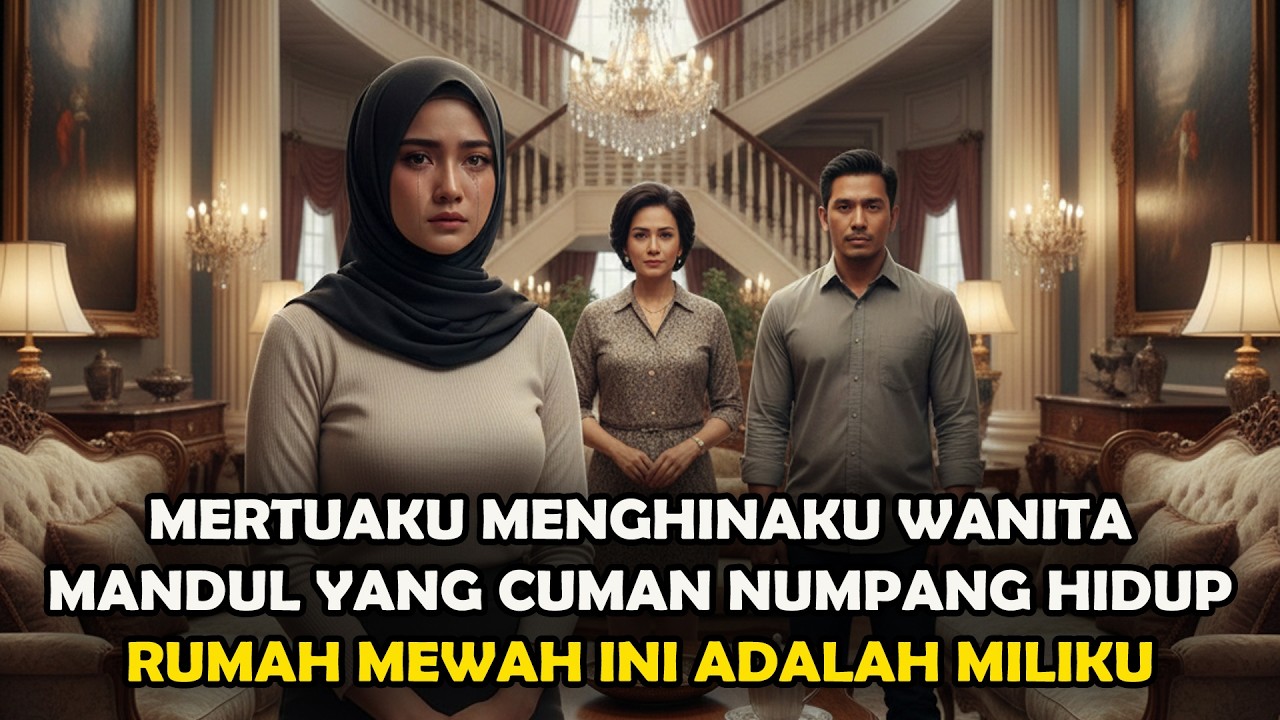 DIHINA WANITA MANDUL OLEH MERTUA !! DAN DISEBUT CUMAN NUMPANG DIRUMAH MEWAHKU #drama #novelromantis