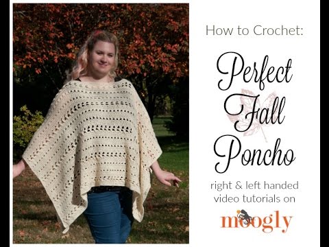 Verrassend How to Crochet: Perfect Fall Poncho (Right Handed) - YouTube FW-02