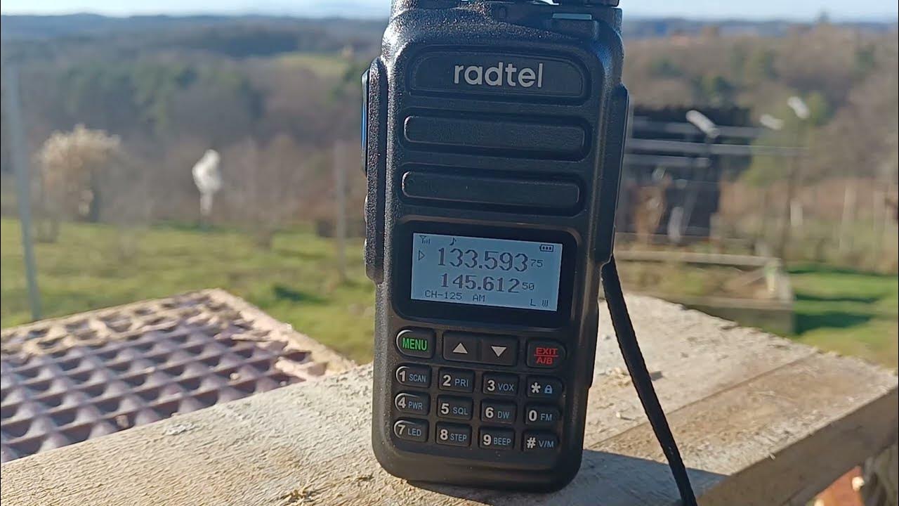 RADTEL rt-830 AIR BAND - YouTube