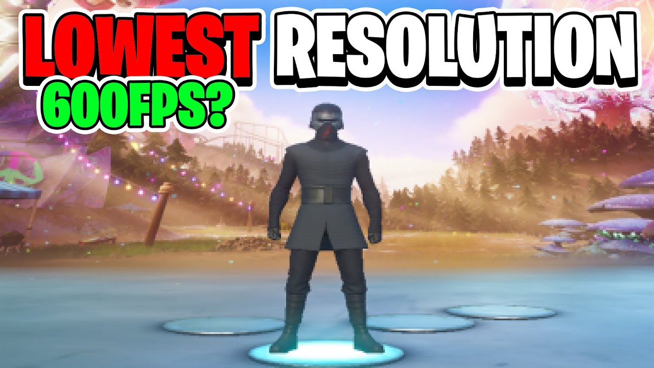 I used the Lowest Resolution in Fortnite Season 3 *800x600* YouTube