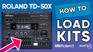 Roland TD-50X: How To Load Custom Kits | Sound and Kit Loading Tutorial