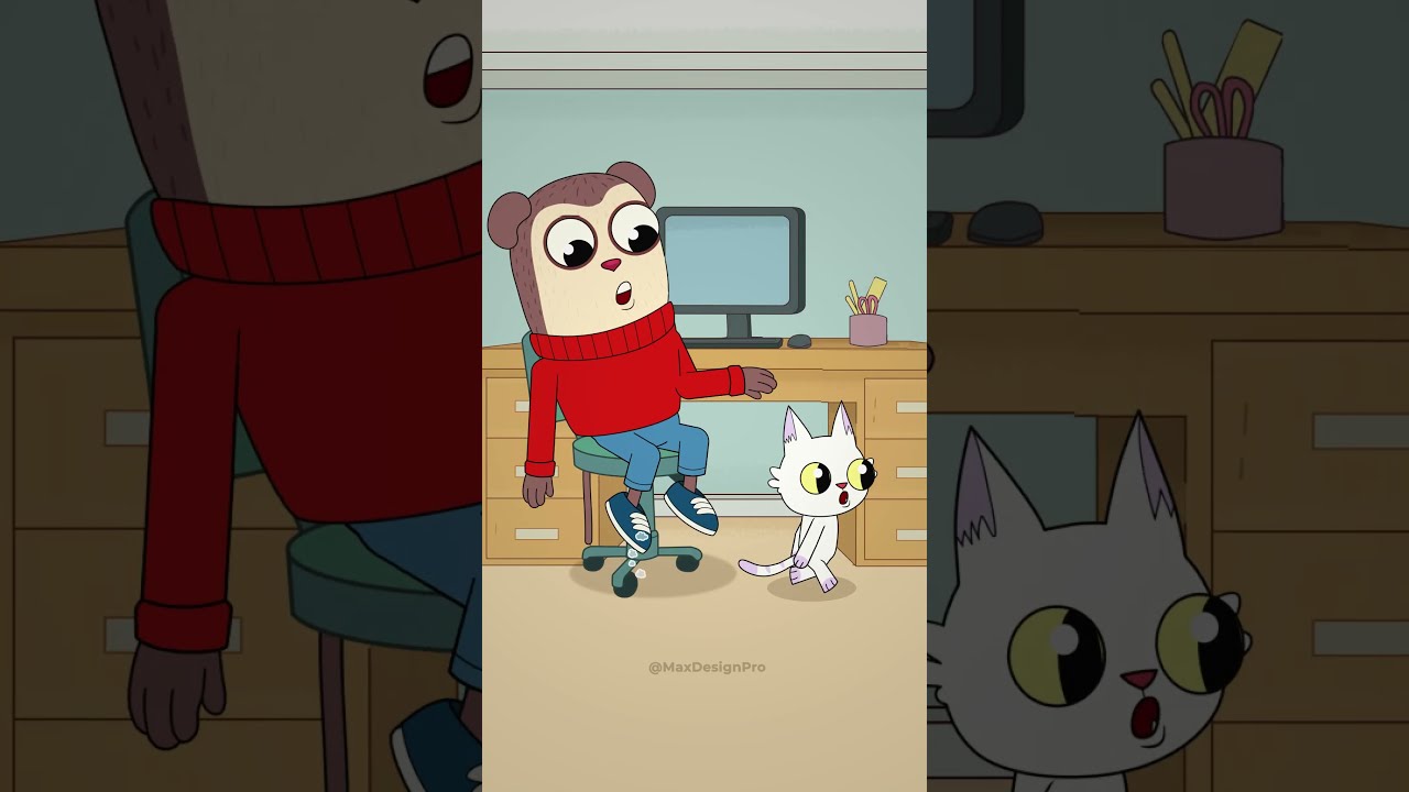 The Cat Can T Get Into Toilet Animation Meme Shorts