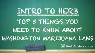 "Intro To Herb: Top 5 Things You Need To Know About Washington Marijuana Laws" by HerbAdvisors.com