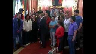 2010 Enfermos Renales hacen el Camino de Santiago Recepción Ayuntamiento Ourense