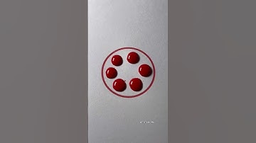 Satisfying Red Circle ⭕🔴 #artistomg #satisfyingart #asmr #colors #art #satisfying #shorts