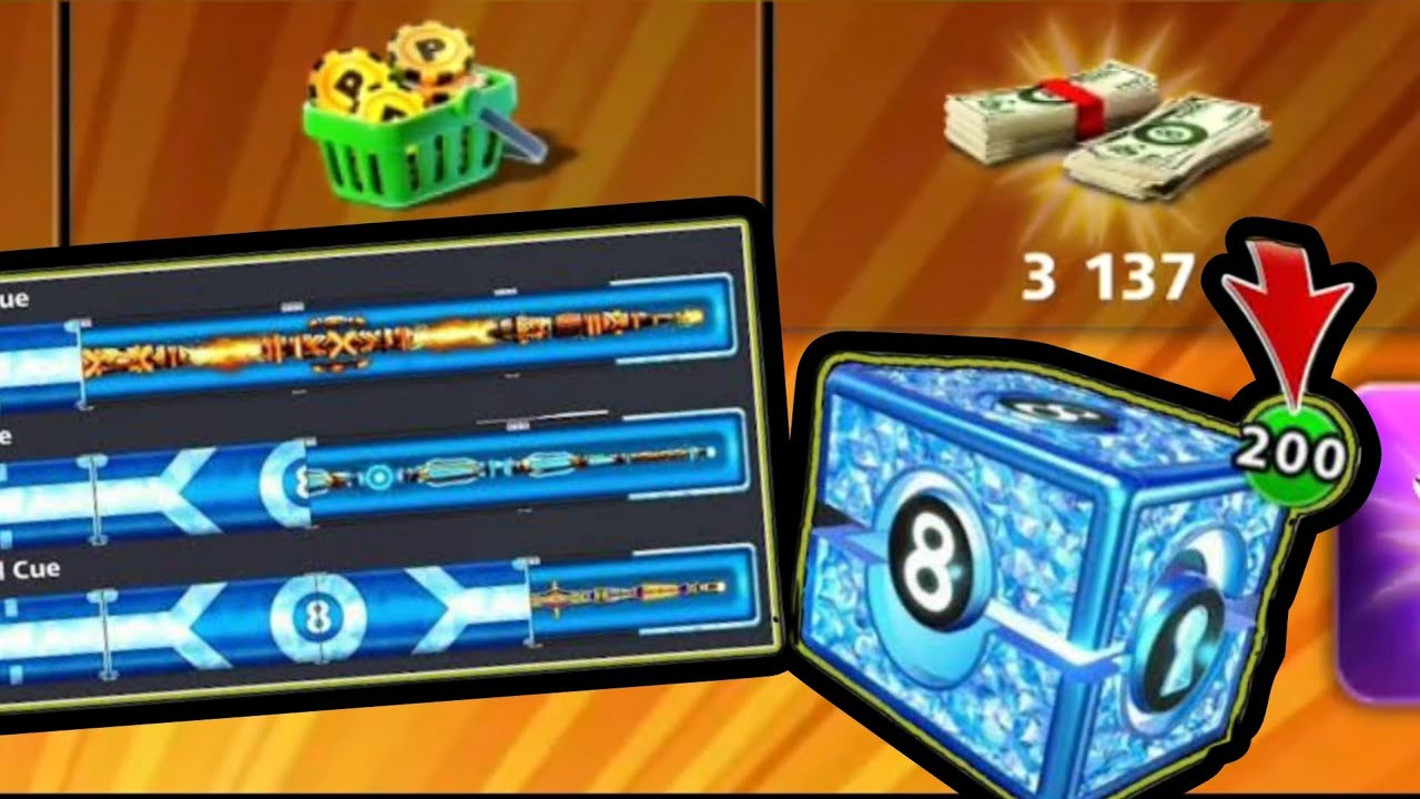 How to open Legendary boxes and maxing Legendary cues in 8 ball pool 