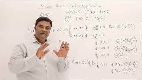 2.4.1 Masters Theorem in Algorithms for Dividing Function #1