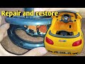 Kids electric car steering wheel restoration
