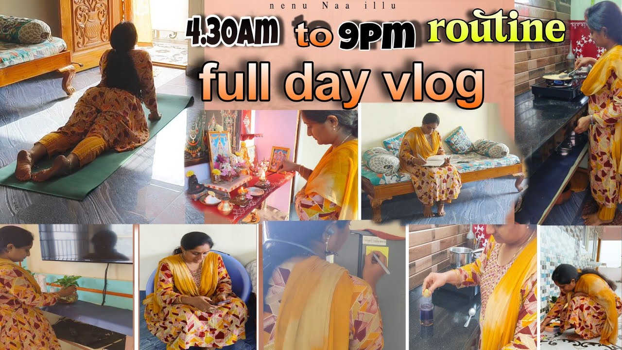 4.30AM నుంచి 9PM వరకు 🌸 Indian Housewife Full Day Routine | A Day In My Life 🏠 