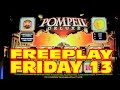 Pompeii Deluxe SLOT MACHINE BONUS & LIVE PLAY Freeplay ...