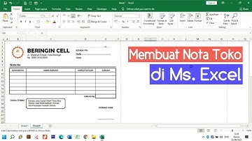 Cara Membuat Nota Toko di Excel