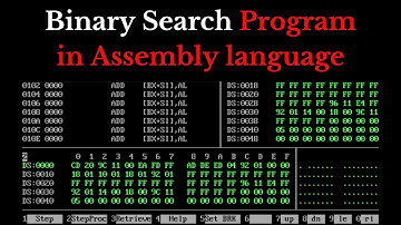 x86 Binary Search Program | Assembly Language Program | 8086 Binary Search Program |