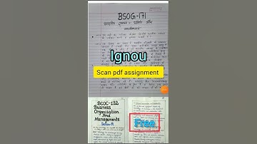 ignou Scan pdf assignment//#ignou #short #viralvideo  #ignouscanpdf #trendingshort #ignouassignment