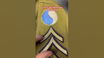 US WWII WW2 Rank Patch Types for Reenacting