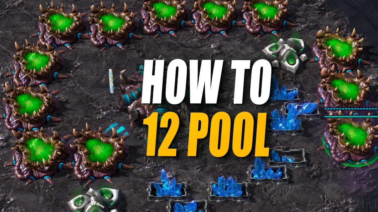 How to 12 pool in ZvP StarCraft 2 as Zerg - YouTube