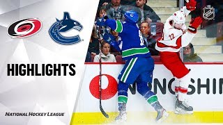 NHL Highlights | Hurricanes @ Canucks 12/12/19