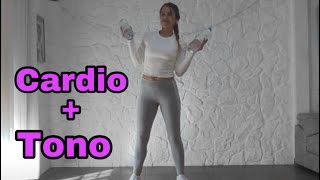 Rutina de CARDIO + TONO con botellas de agua