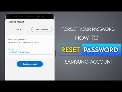 How to Reset Password Samsung Account : Forget Your Password