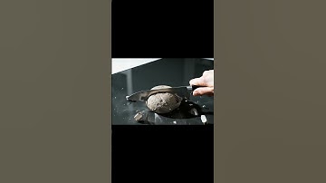 "ASMR Cutting Moonstone with Sharp Kitchen Knife: Satisfying Rock Shattering Sound Sensation"