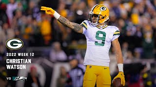 Christian Watson showing why he was an early draft pick!