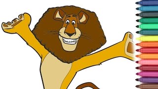 Madagascar ALEX [Coloring Page For Kids]