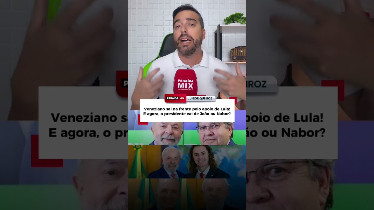 Veneziano sai na frente pelo apoio de Lula! E agora, o presidente vai de João ou Nabor?
