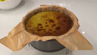 A Timelapse of my Matcha Basque Cheesecakes cooling down