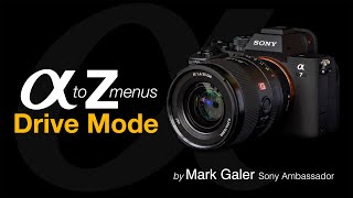 Sony Alpha A to Z Menus: Drive Mode Settings