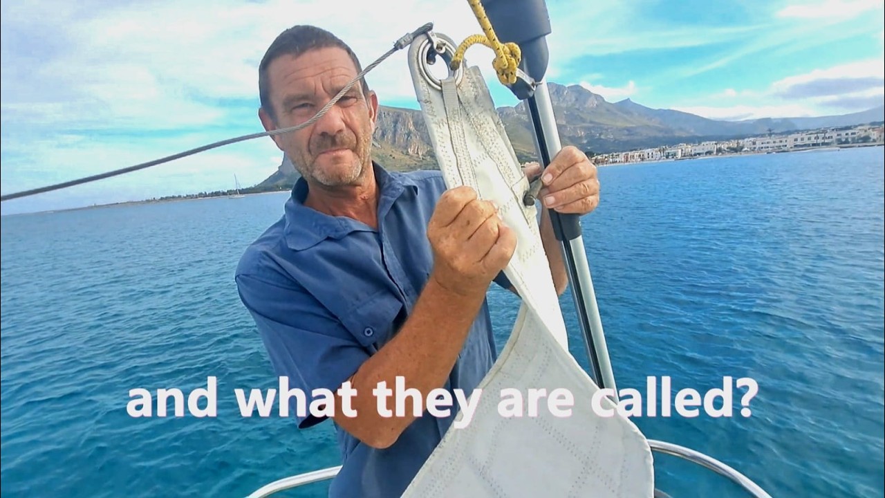 TROUBLES at Sea: A DAMAGED sail and a BAG wrapped around the PROP.