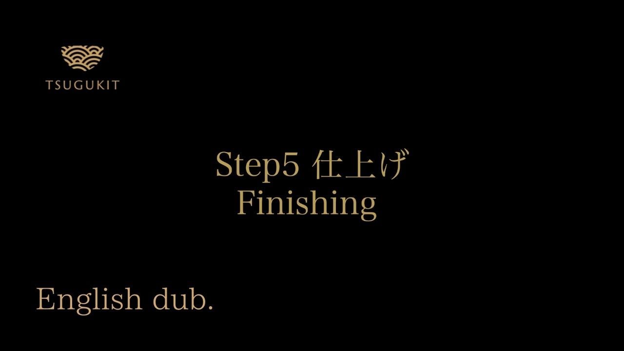 Video thumbnail for finishing a repair with gold powder over bengara lacquer, by Kintsugi TSUGUKIT
