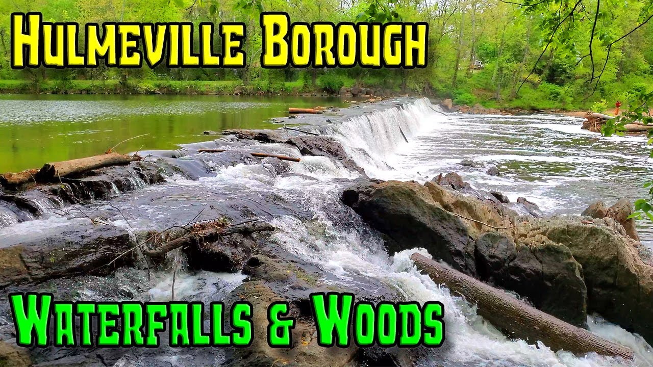 Waterfalls On Neshaminy Creek In Hulmeville Borough, PA YouTube