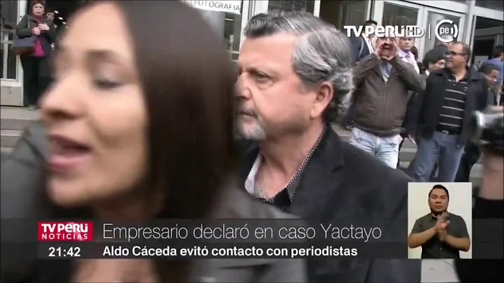 Empresario Aldo Cceda declar ante la Fiscala por e...