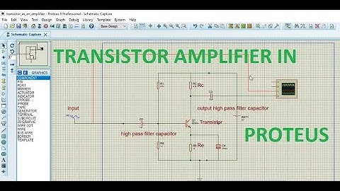 how to make transistor based amplifier in proteus | Transistor amplifier in proteus | amplifier