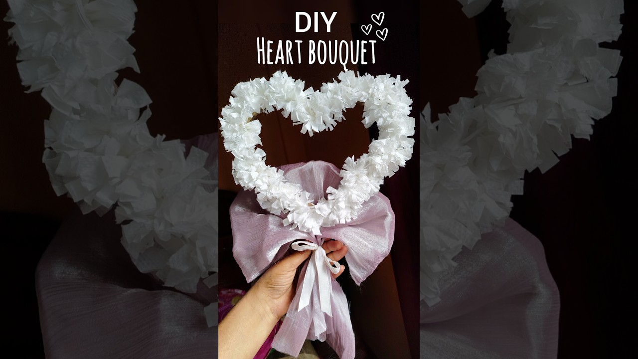 DIY Paper Heart Bouquet 💕 | Easy Paper Craft for Valentine