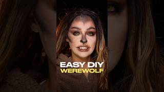 easy DIY werewolf makeup 🐺 #halloweenideas #halloweencostume #halloween2025